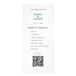 Emerald Ampersand Bröllop | Program | QR-kod