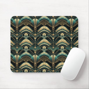 Emerald and Guld Art Deco Thmet Musmatta