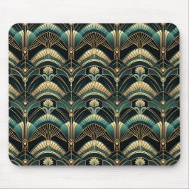 Emerald and Guld Art Deco Thmet Musmatta