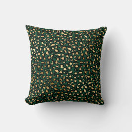 Emerald and Guld Safari Series Design 1 Kudde