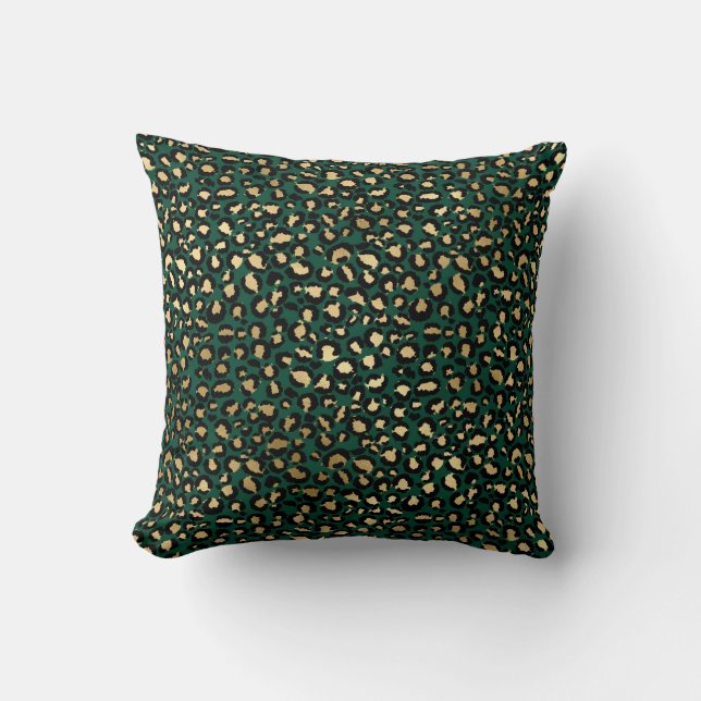 Emerald and Guld Safari Series Design 1 Kudde (Framsida)