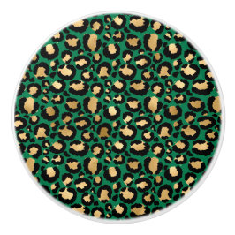 Emerald and Guld Safari Series Design 3 Knopp