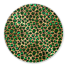 Emerald and Guld Safari Series Design 8 Knopp