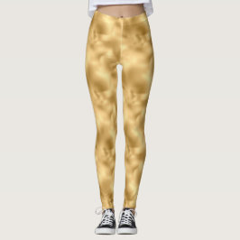 Emerald and Guld Safari Series Design Leggings