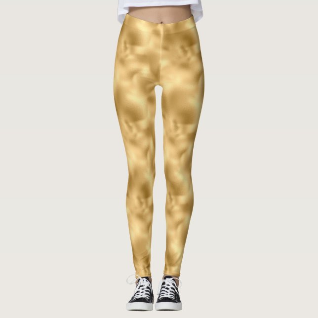 Emerald and Guld Safari Series Design Leggings (Framsida)