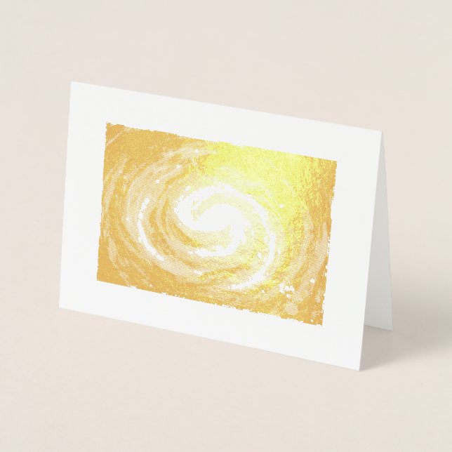 Emerald and Lila Galaxy Folierat Kort (Framsida)