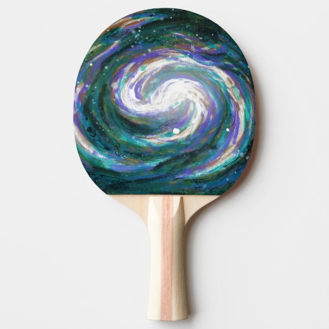 Emerald and Lila Galaxy Pingisracket (Framsidan)