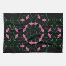 Emerald and Pink Kaleidoscope