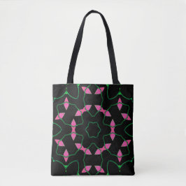 Emerald and Pink Kaleidoscope Tygkasse