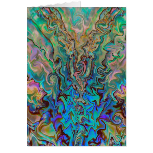 Emerald and Rosa Hälsningskort (Framsidan)