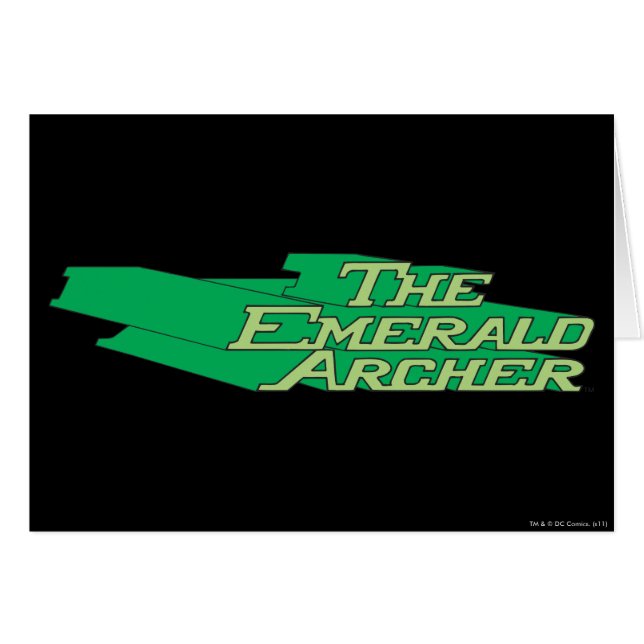 Emerald Archer Logotyp Hälsningskort (Framsidan Horizontal)