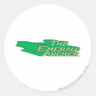 Emerald Archer Logotyp Runt Klistermärke