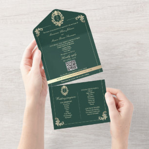 Emerald Baroque QR Allt-i-ett-programinbjudan
