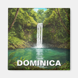 Emerald Bassäng Dominica Magnet