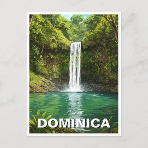 Emerald Bassäng Dominica Vykort