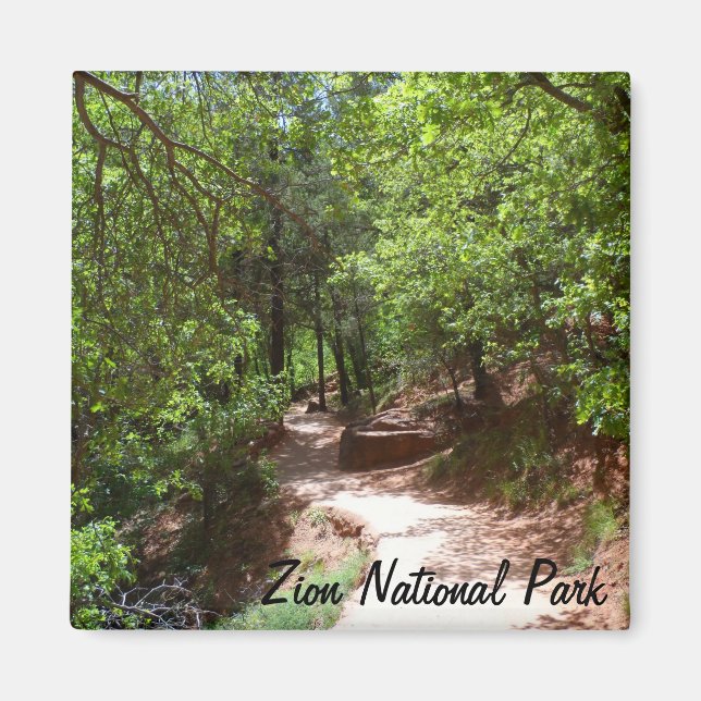 Emerald Bassäng Trail- Zion nationalpark Magnet (Framsidan)