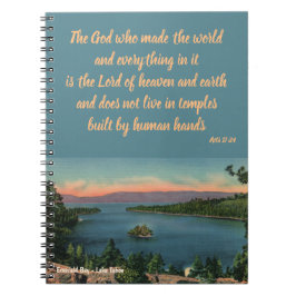 Emerald Bay Christian Notebook Anteckningsbok