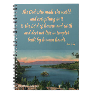 Emerald Bay Christian Notebook Anteckningsbok