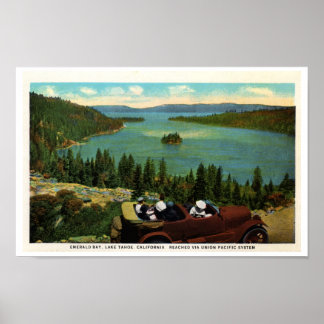 Emerald Bay, Sjö Tahoe 1920-talet Poster