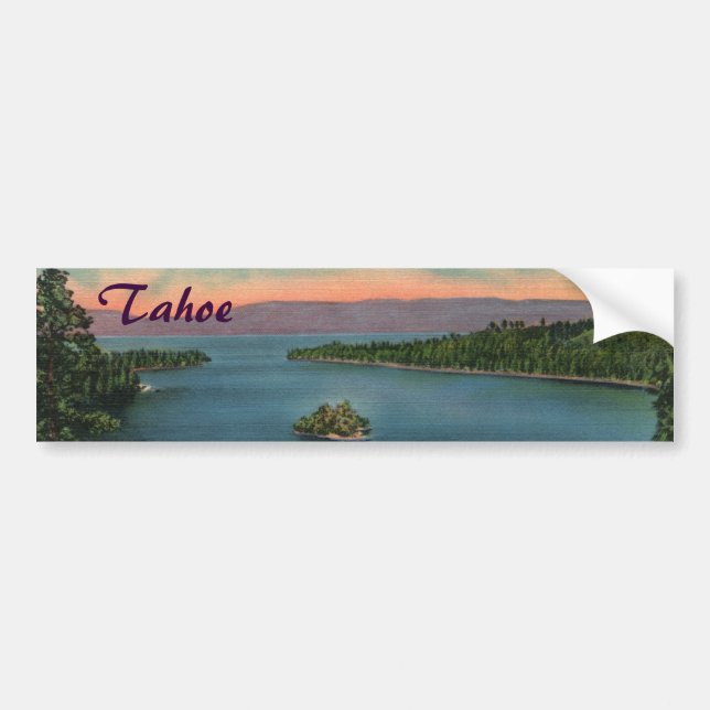 Emerald Bay - Sjö Tahoe Bumper Sticker Bildekal (Framsidan)