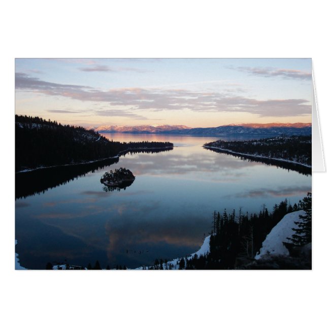 Emerald Bay, Sjö Tahoe Card Hälsningskort (Framsidan Horizontal)