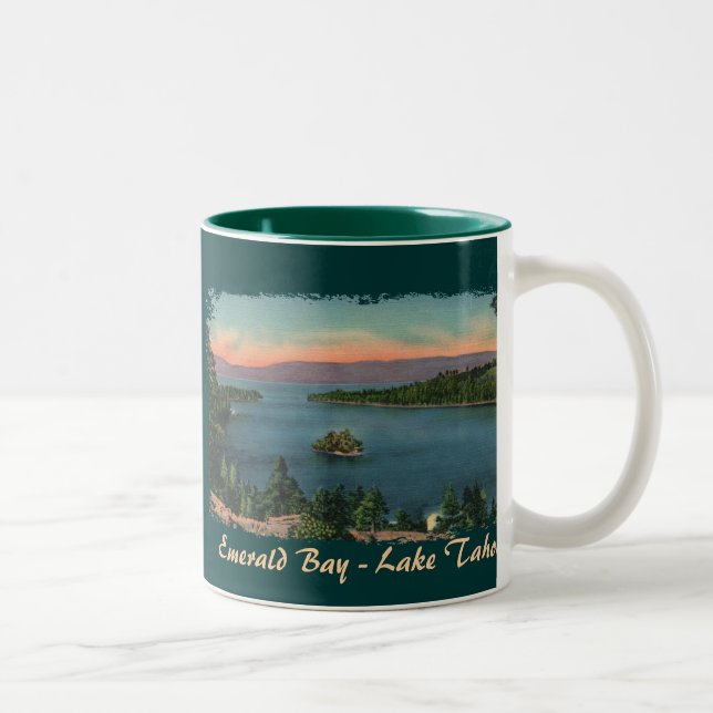 Emerald Bay - Sjö Tahoe Coffee Mugg (Höger)