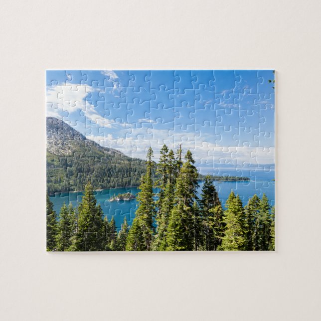 Emerald Bay Sjö Tahoe Jigszle Puzzle Pussel (Horisontell)
