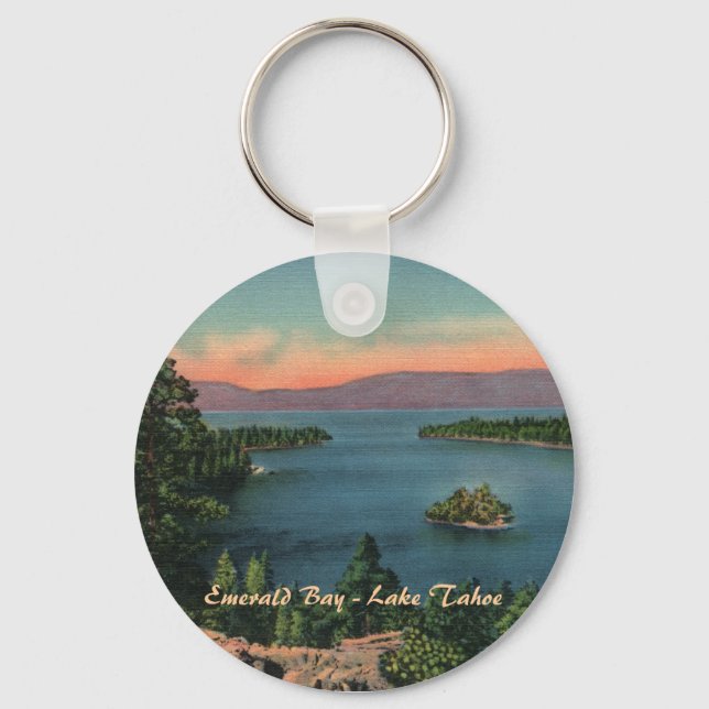 Emerald Bay - Sjö Tahoe Keychain Nyckelring (Framsida)
