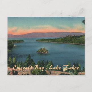Emerald Bay - Sjö Tahoe Postcard Vykort