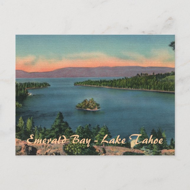 Emerald Bay - Sjö Tahoe Postcard Vykort (Framsida)