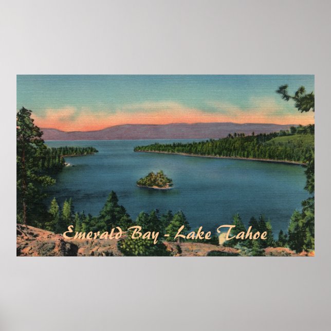 Emerald Bay - Sjö Tahoe Poster (Framsidan)