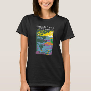 Emerald Bay Sjö Tahoe Sierra Nevada Camping Hikin T Shirt
