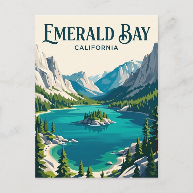 Emerald Bay State Park USA Vykort (Framsida)