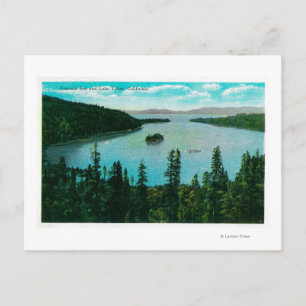 Emerald Bay-vy över Lake TahoeLake Tahoe, CA Vykort