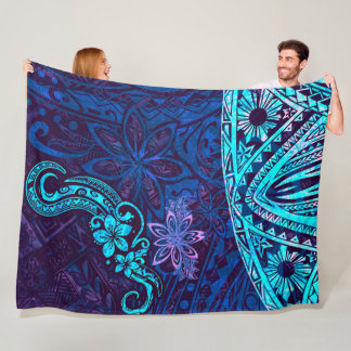 Emerald Blue Splash Of Tie Dye Blissful Island 550 Fleecefilt