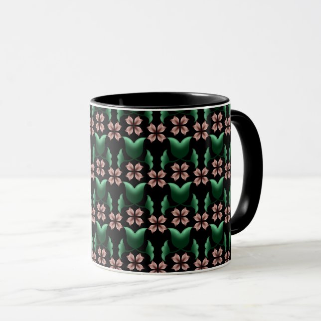 Emerald & Blush Botanisk kaffemugge Mugg (Framsida höger)