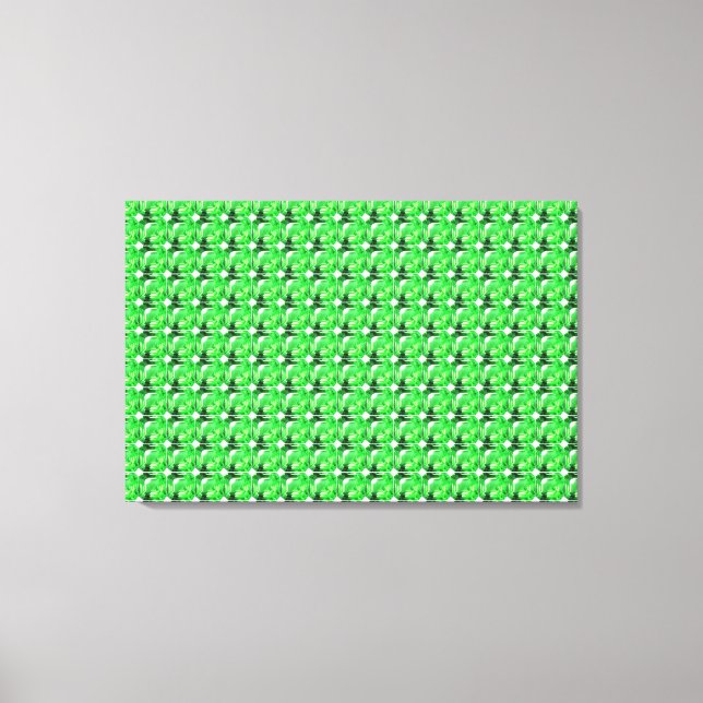 Emerald, Bright Grönt Canvastryck (Framsida)
