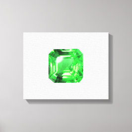 Emerald, Bright Grönt Canvastryck