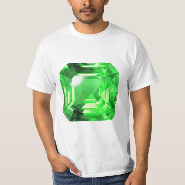 Emerald, Bright Grönt T Shirt (Framsida)