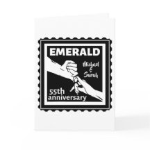 Emerald bröllop-årsdagen 55 år