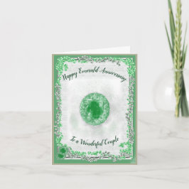 Emerald Bröllop-årskort Kort