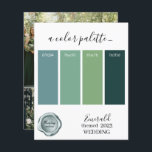 Emerald Bröllop färg Palette Card 2023<br><div class="desc">Emerald Bröllop färg Palette Card 2023</div>
