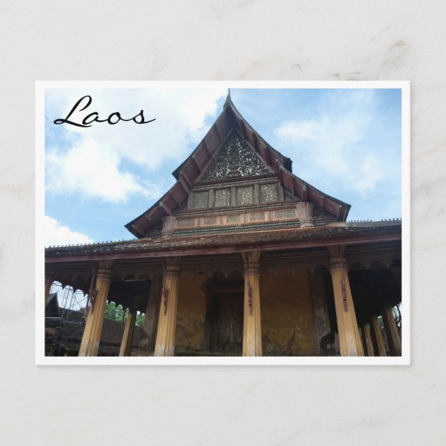 emerald buddha tempel vykort (Framsida)