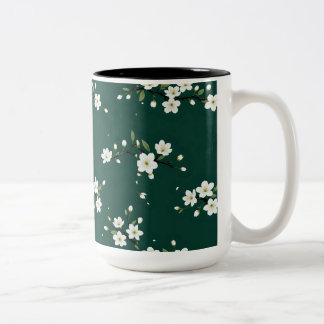 Emerald Cherry Blommar Petal Mugg