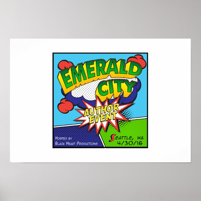 Emerald City Author Event Poster (Framsidan)