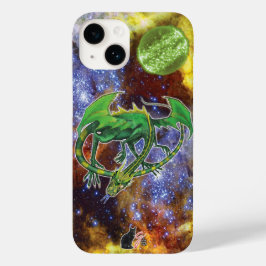 Emerald Cosmic Dragon Fodral-Mate iphone case