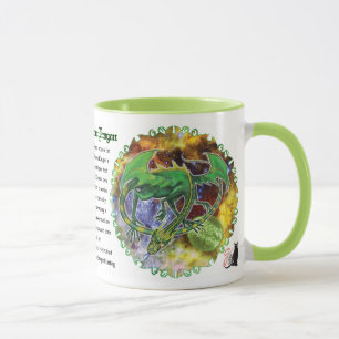 Emerald Cosmic Dragon Mugg