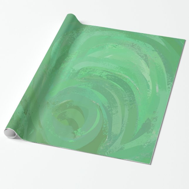 Emerald Cream Grönt Presentpapper (Utrullad)