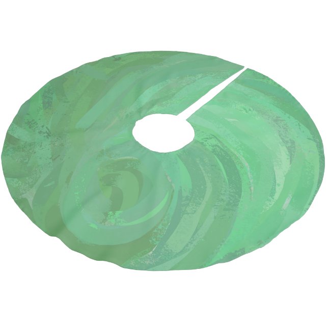 Emerald Cream Julgransmatta Borstad Polyester (Vinklad)