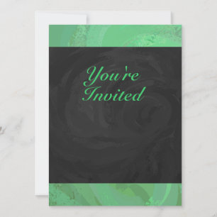Emerald Cream och Black Party Inbjudningar
